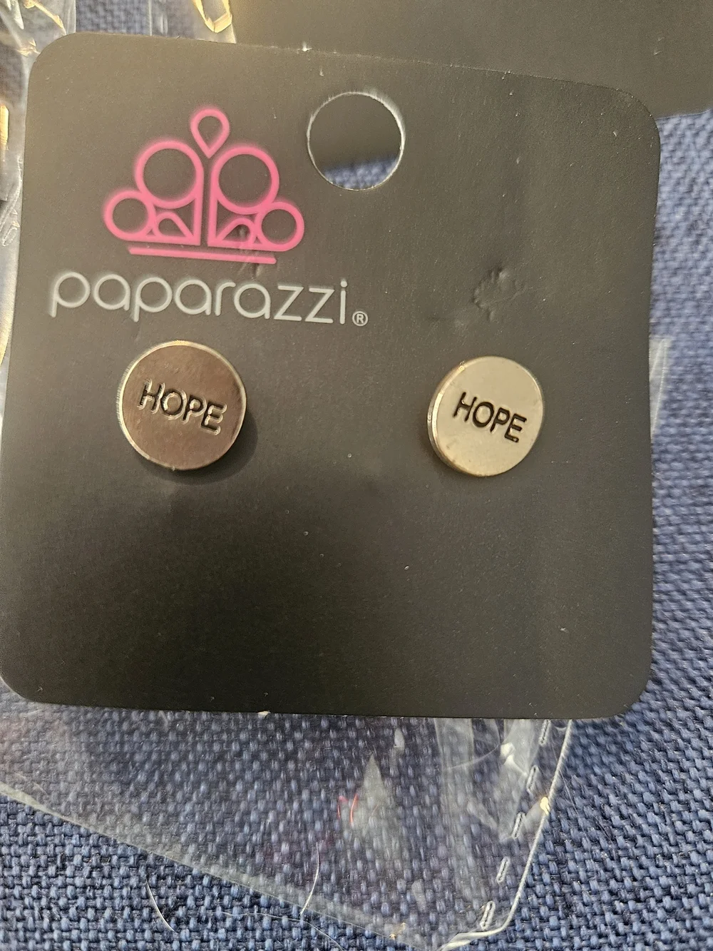 Paparazzi Stainless Steel Inspirational Stud Earrings - Silver